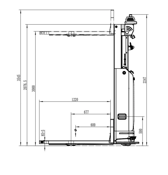 Narrow Body Small Turning Radius Lithium Battery Automated Guided Pallet Truck AGV