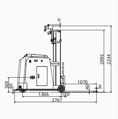 Best Seller Laser SLAM Counterbalanced Autonomous Forklift
