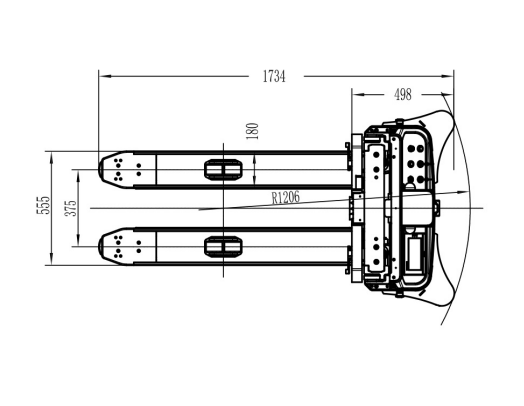 Laser SLAM Industrial Electric Automated Stacker Forklift CDD14-CE Warehouse
